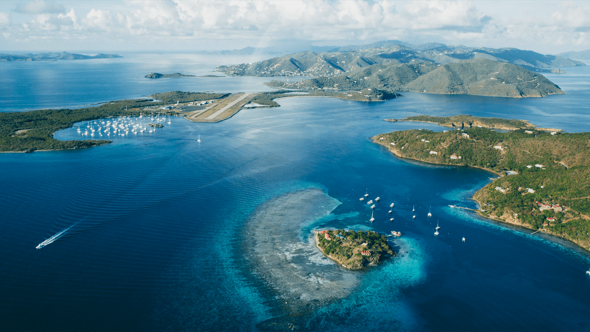 British Virgin Island Aerial View