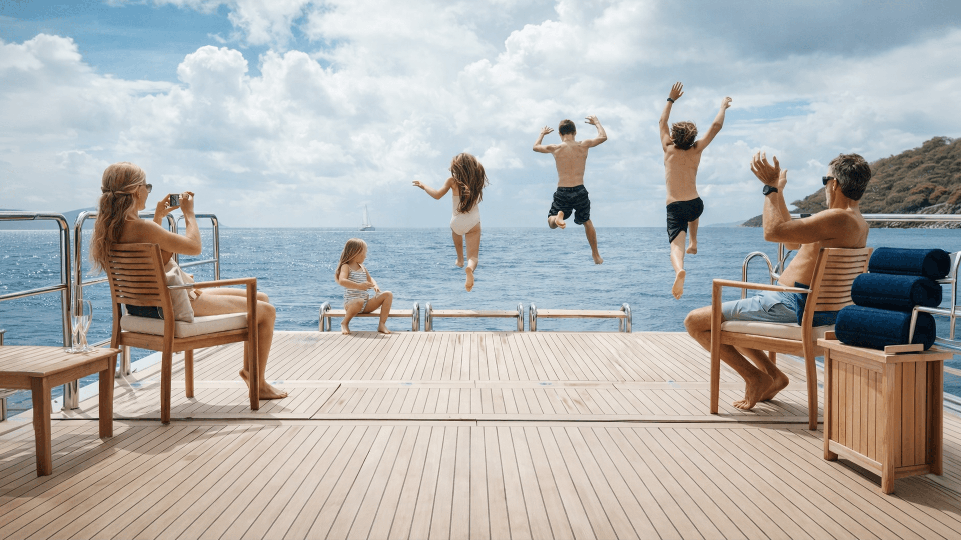 Family on a Crewed Yacht Charter