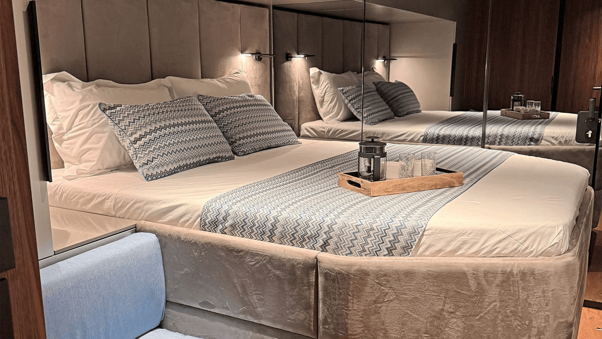 Serenity Yacht Charter Greece Cabin