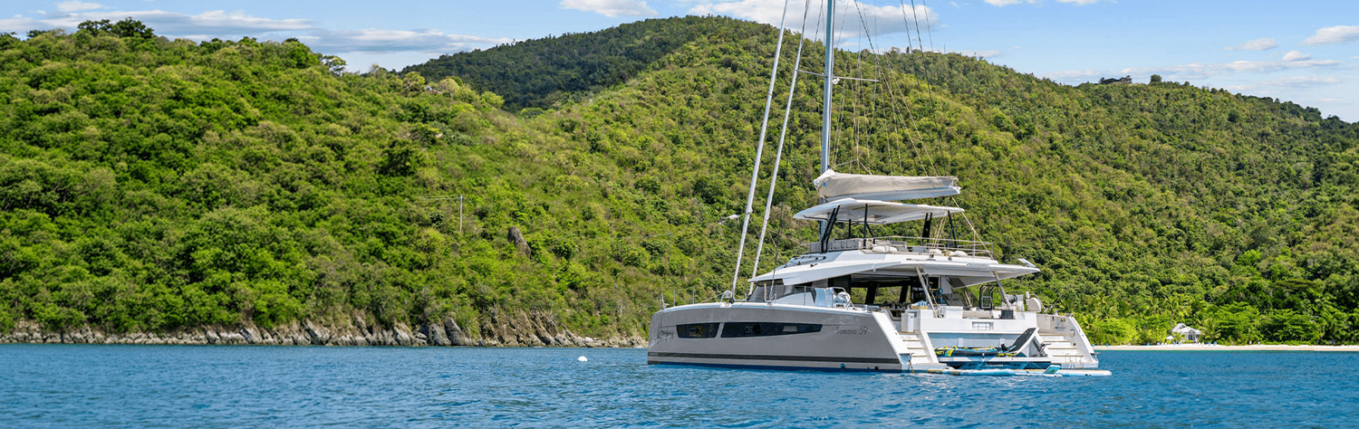 Featured Yacht HOURGLASS: Island Living Elevated Aboard a 2025 Fountaine Pajot Samana 59